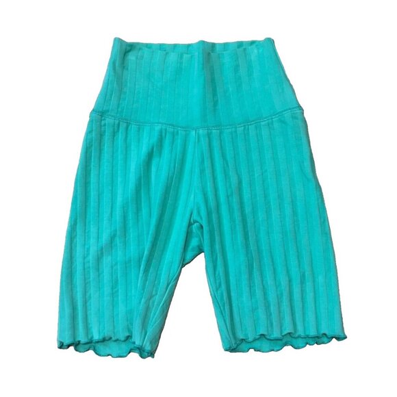 aerie Pants - Aerie Offline Biker Shorts High Waisted Womens XS Green 7" Inseam